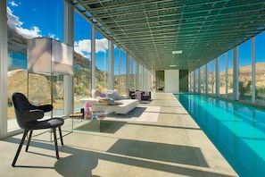 Indoor pool, a heated pool