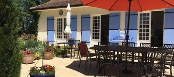 Beautiful Perigourdine style house.  Sleeps 12.  Private pool. 2 acre garden.