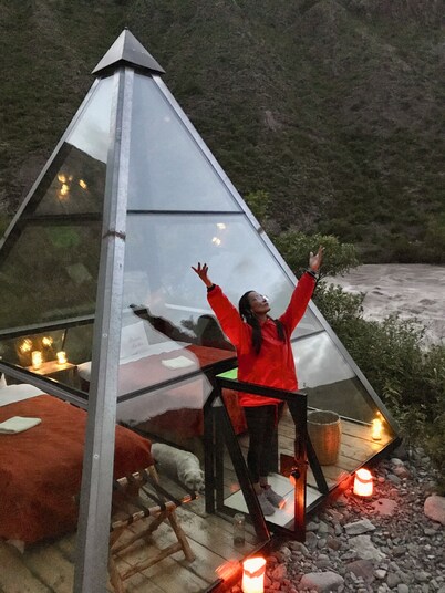 Pyramid under the stars + barbecue + breakfast