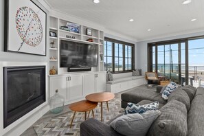 TV, fireplace, stereo, offices