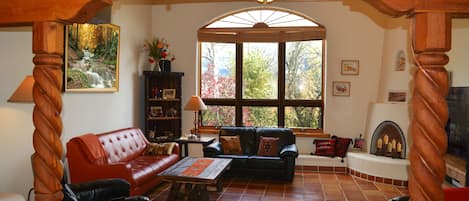 TV connectée, cheminée