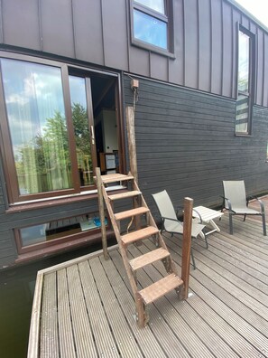 Terrace/patio - Central, cosy and modern appartment in Houseboat. Amsterdam Pur Sang. (Amsterdam)