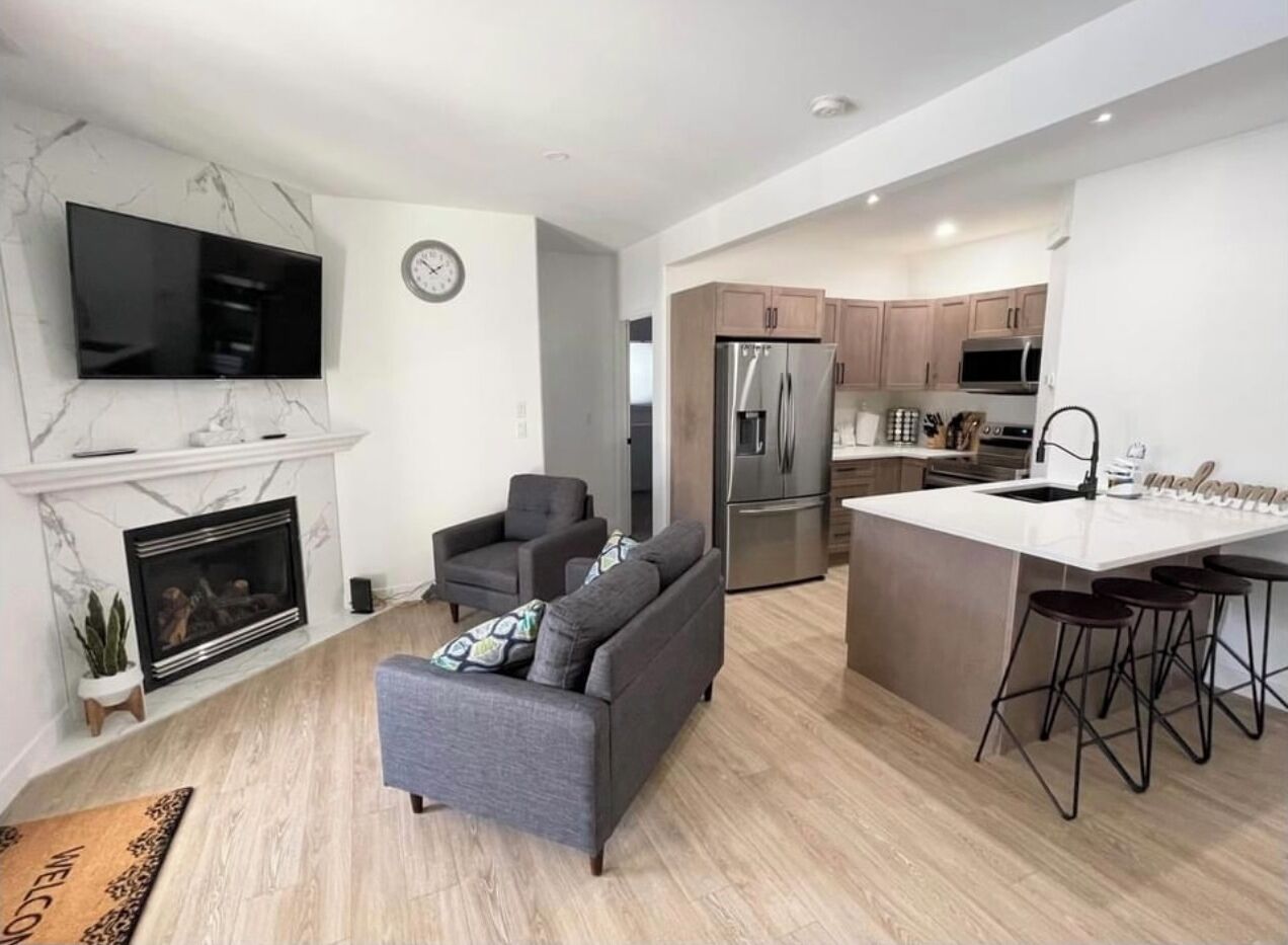 TV connectée, cheminée