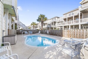 Outdoor pool, a heated pool - Makin' Memories! Clean, Comfortable, and Enjoyable! (Ocean Isle Beach)