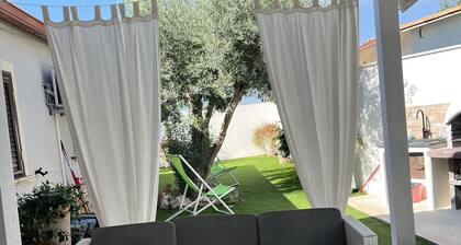 Federica house with veranda by the sea