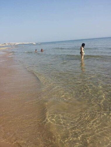 Federica house with veranda by the sea
