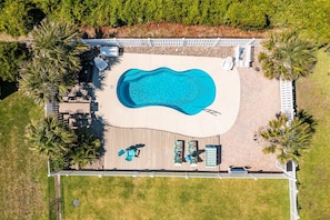 A heated pool