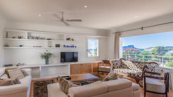 TV, DVD player, stereo