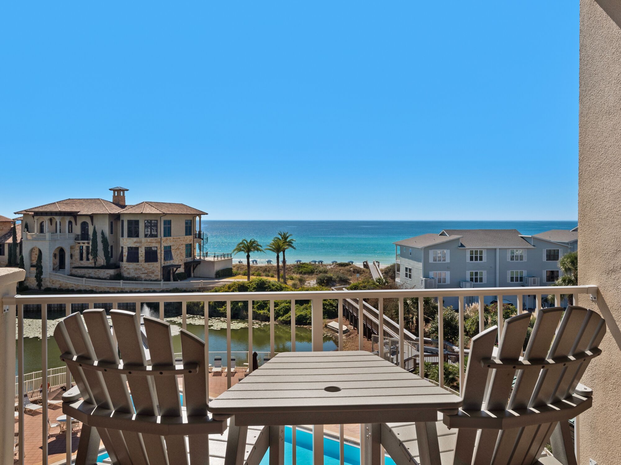 Gulf and Pool Views, Free Seasonal Beach Service, Designated Beach Area on 30A!!