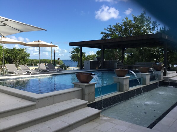 A heated pool