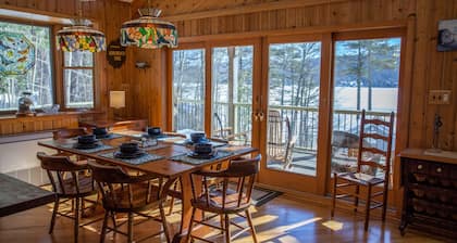 Beautiful Lake House on Schroon Lake with private beach and dock slip-4bed/4bath