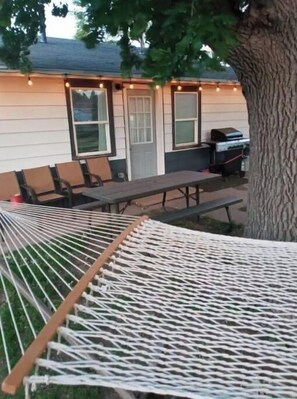 屋外ダイニングエリア