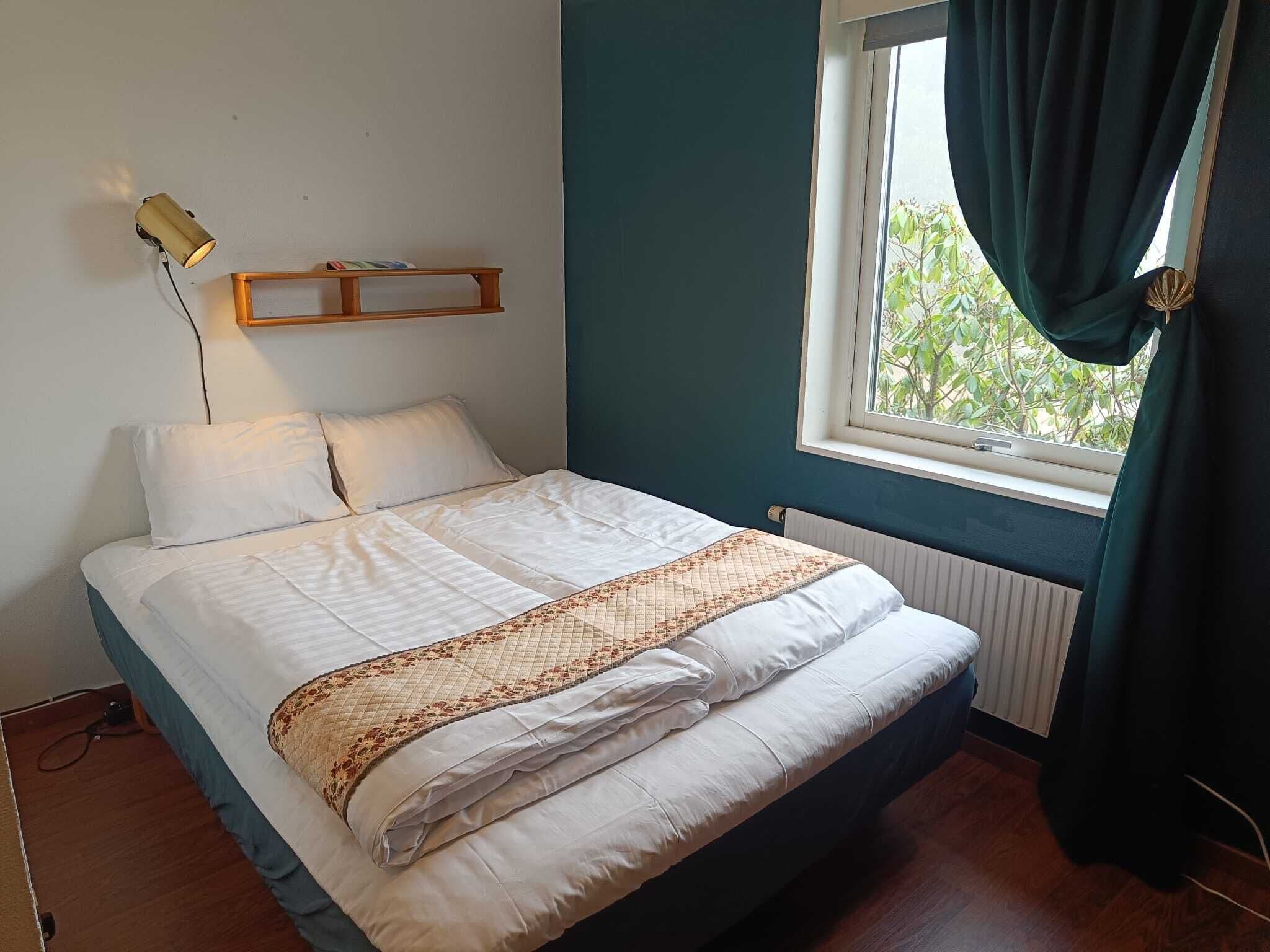 Memory foam beds, individually furnished, desk, laptop workspace