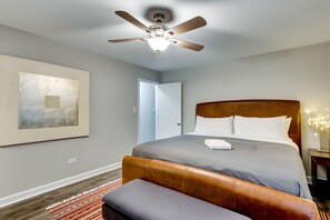 3 bedrooms, iron/ironing board, travel cot, WiFi