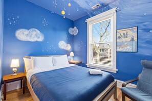 4 bedrooms, iron/ironing board, travel crib, WiFi