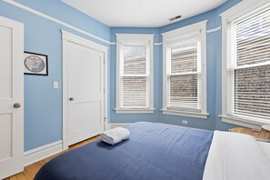 4 bedrooms, iron/ironing board, travel crib, WiFi