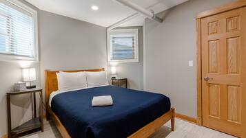 2 bedrooms, iron/ironing board, travel crib, WiFi