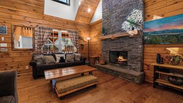 TV connectée, cheminée