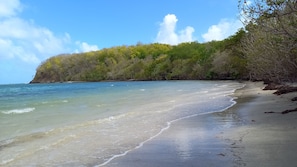 Sun-loungers, beach towels - Charming F2 classified, air conditioning, sea view, spa, pool (Le Robert)