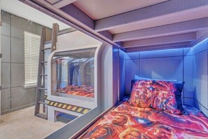 8 bedrooms, iron/ironing board, travel crib, free WiFi