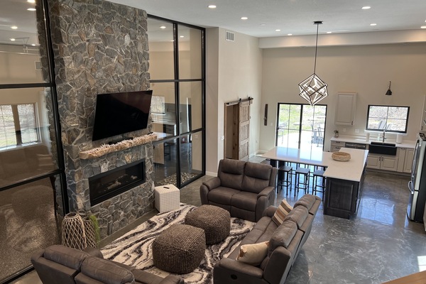 TV connectée, cheminée