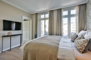 2 slaapkamers, een strijkplank/strijkijzer, wifi, beddengoed