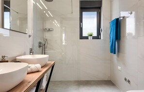 Shower, hair dryer