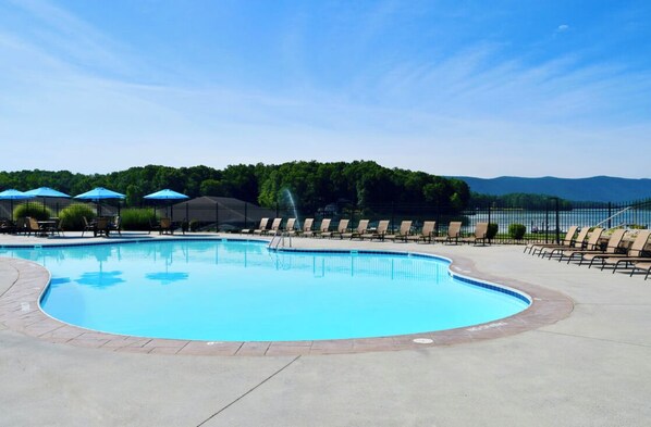 A heated pool
