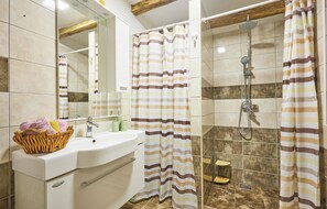 Shower, hair dryer