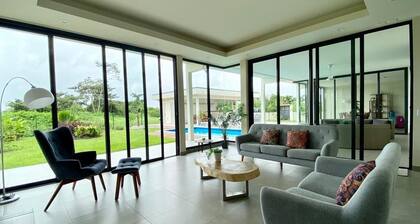 Modern luxury mansion in colonial style