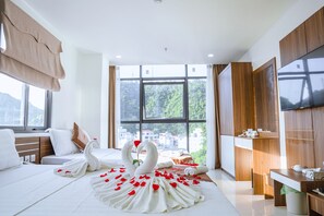 Phòng 4 trung tâm thành phố | Bộ trải giường bằng vải cotton Ai Cập, bộ đồ giường cao cấp 