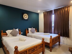 ห้องซูพีเรียทวิน | เตียงเสริม/เปล, Wi-Fi ฟรี, ผ้าปูที่นอน, ทางสำหรับรถเข็น