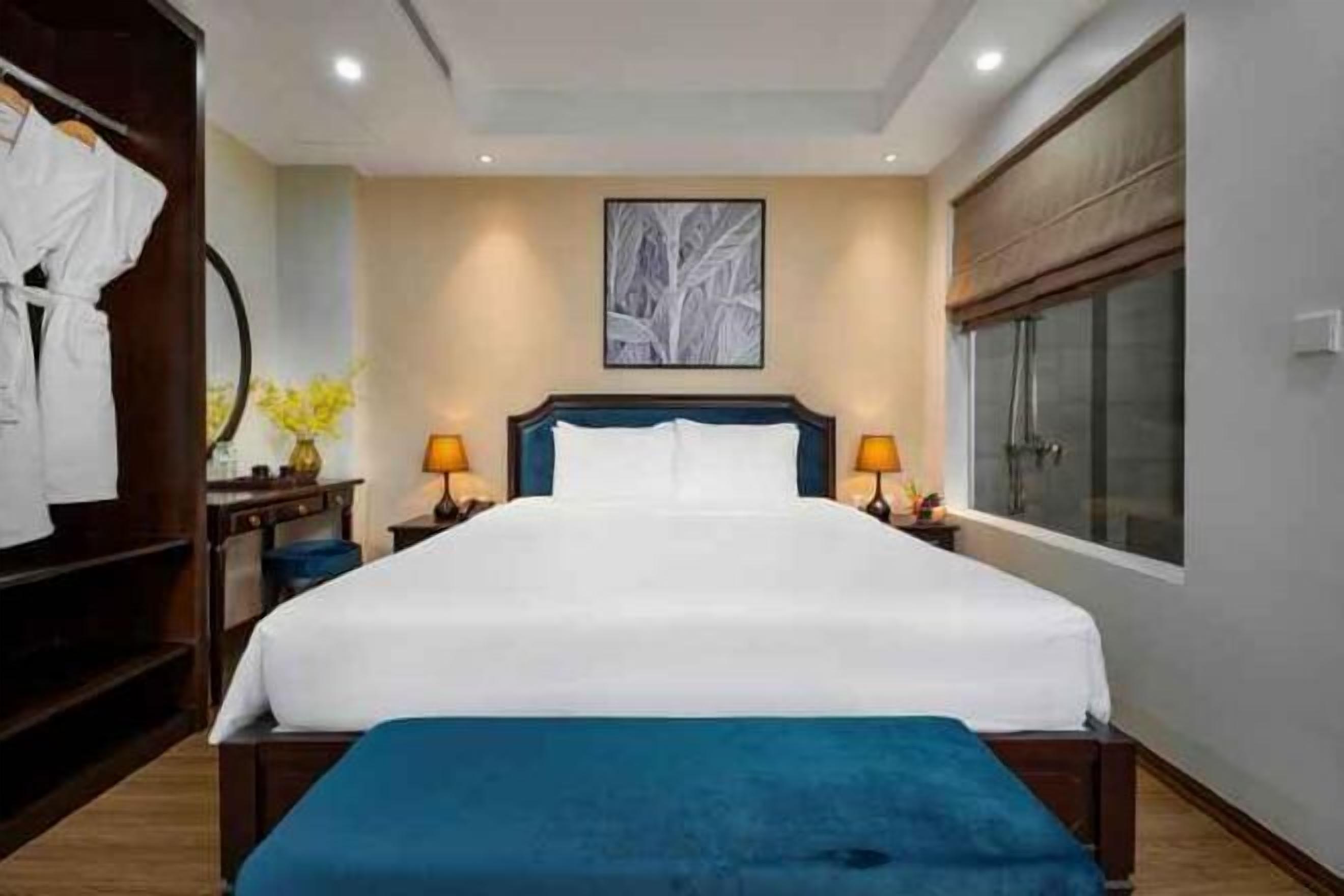 Premium bedding, down duvets, memory-foam beds, minibar