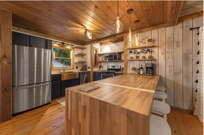 Oven, stovetop, dining tables