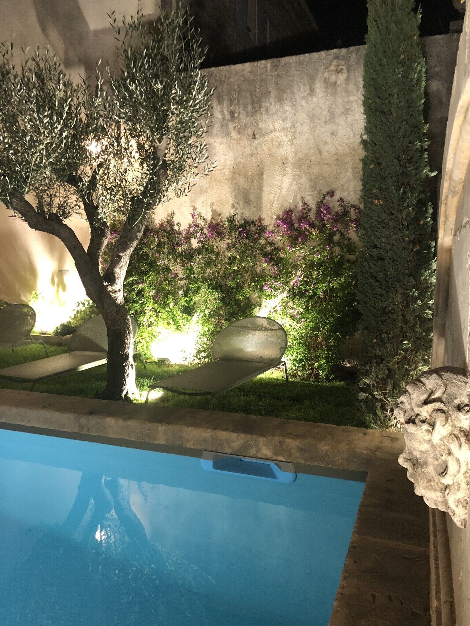 Piscine extérieure, piscine chauffée