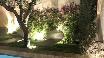 Piscine extérieure, piscine chauffée