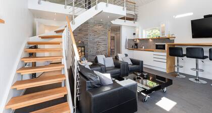 Spa cabin with jacuzzi and firewood sauna