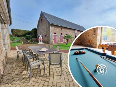 Family-Friendly Gîte with Game Room, Garden, and Nearby Activities in Juvigné