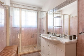 Shower, hair dryer