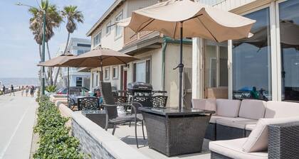 Ocean Front On Beach! -2 Master BR, 2 Full BA, Patio!, AC, Parking, Close to All