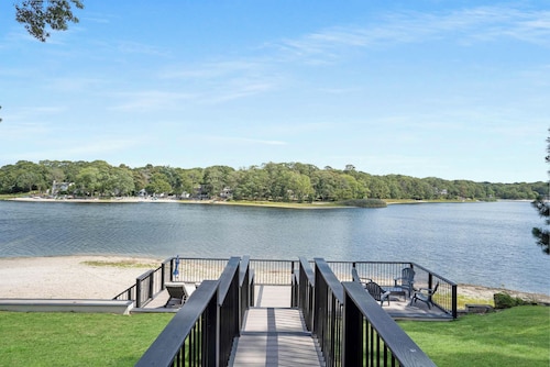 Waterfront Home w Private Beach & Firepit | Lake Panamoka
