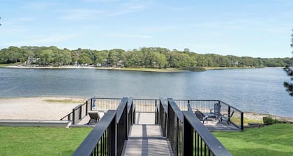 Waterfront Home w Private Beach & Firepit | Lake Panamoka