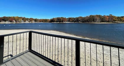 Waterfront Home w Private Beach & Firepit | Lake Panamoka