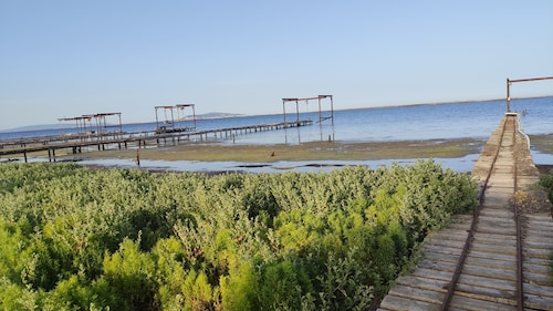 Village house with garage