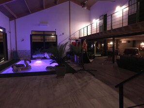 Indoor pool, outdoor pool