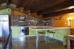 Fridge, oven, stovetop, electric kettle - Casa al Capo (Palermo)