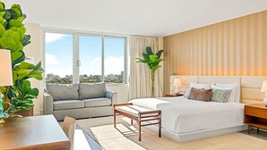 Desk, iron/ironing board, travel crib, WiFi (free) - South Beach Ocean View Studio +  Pool, Spa & Gym Resort Access (Miami Beach)