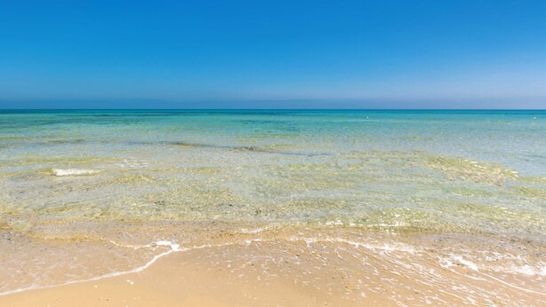 A beach with clear shallow waters and a sandy shore. - 3025 Villa Verdeoasi by Barbarhouse (Lecce)