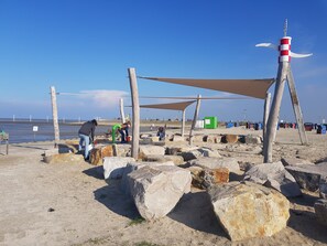 Vlak bij het strand
