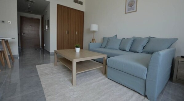 Living area - Minimalist lovely studio - Entire rental unit (Dubai)
